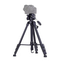 YUNTENG VCT-690 Soporte para trípode de aluminio con cabezal de arrastre fluido, VCT-690