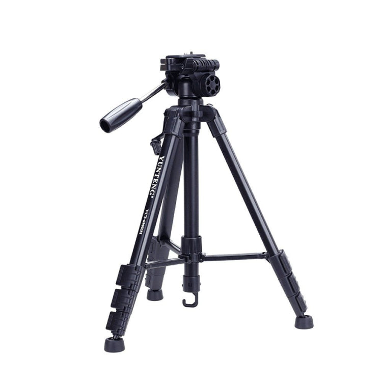 YUNTENG VCT-690 Soporte para trípode de aluminio con cabezal de arrastre fluido, VCT-690