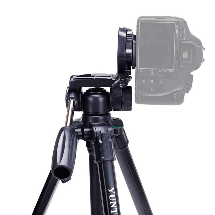 YUNTENG VCT-690 Soporte para trípode de aluminio con cabezal de arrastre fluido, VCT-690