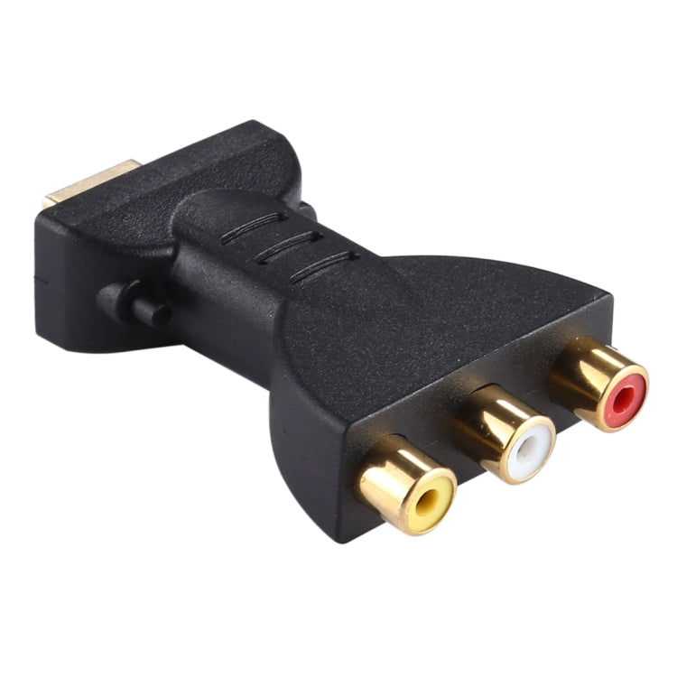 HDMI macho chapado en oro a 3 RGB RCA Adaptador de audio y video Convertidor de componentes AV para proyector de DVD, HDMI