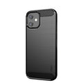Funda de TPU suave de fibra de carbono con textura cepillada de la serie Gentleness de MOF, For iPhone 12 mini, For iPhone 12 / 12 Pro, For iPhone 12 Pro Max, For iPhone?12 / 12 Pro
