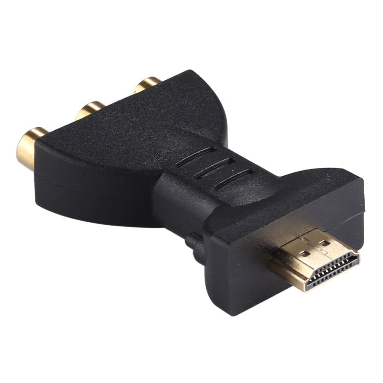 HDMI macho chapado en oro a 3 RGB RCA Adaptador de audio y video Convertidor de componentes AV para proyector de DVD, HDMI