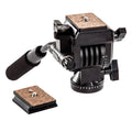 YUNTENG YT-950 Cabezal de arrastre fluido de acción para trípode de alta resistencia con placa de montaje rápido, YT-950