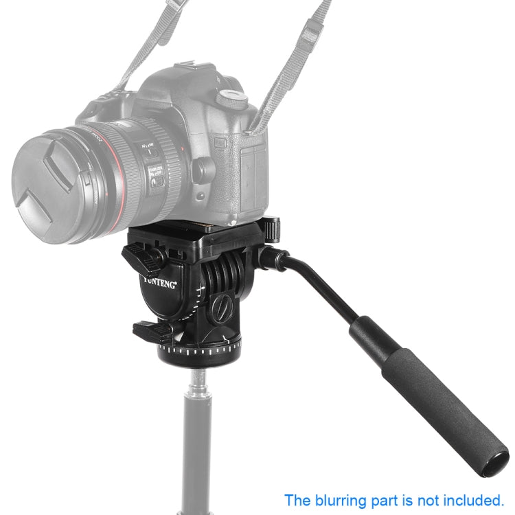 YUNTENG YT-950 Cabezal de arrastre fluido de acción para trípode de alta resistencia con placa de montaje rápido, YT-950