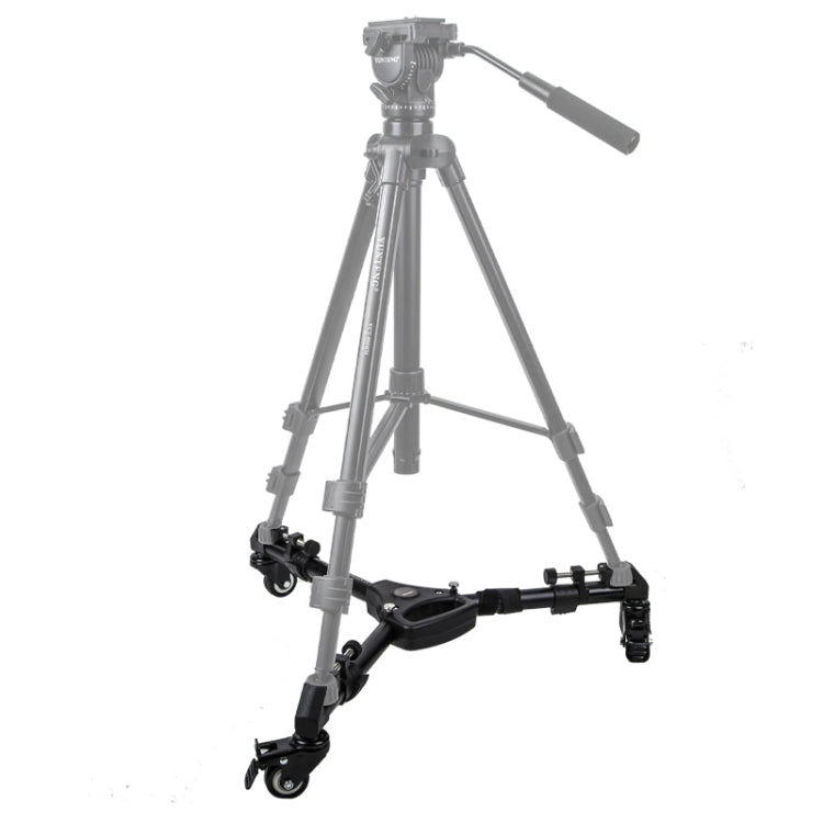 YUNTENG 900 Base de polea de trípode con Rueda de pie para trípode de cámara de aleación de Aluminio, Carga 15 KG, 900