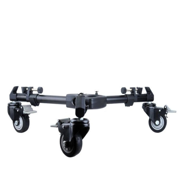 YUNTENG 901 Base de polea de trípode con Rueda de pie para trípode de cámara de aleación de Aluminio, Carga 30 KG, 901