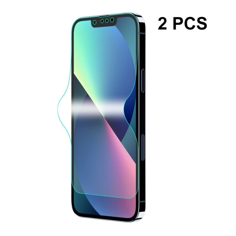Película de hidrogel a prueba de explosiones con pegamento completo ENKAY de 2 piezas para iPhone 13/13 Pro, For iPhone 13 / 13 Pro(2 PCS)