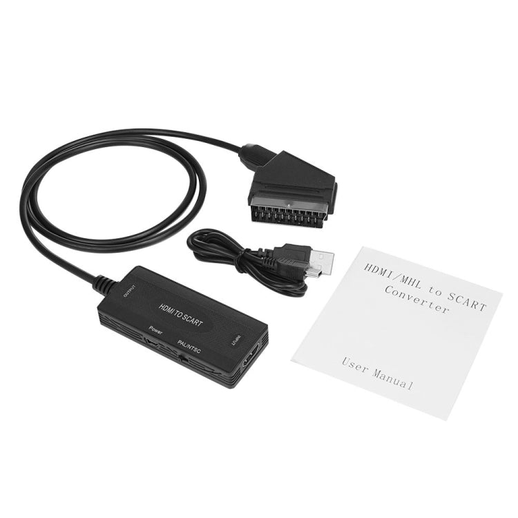 Convertidor de audio y vídeo 1080P HDMI a SCART, HDMI to SCART