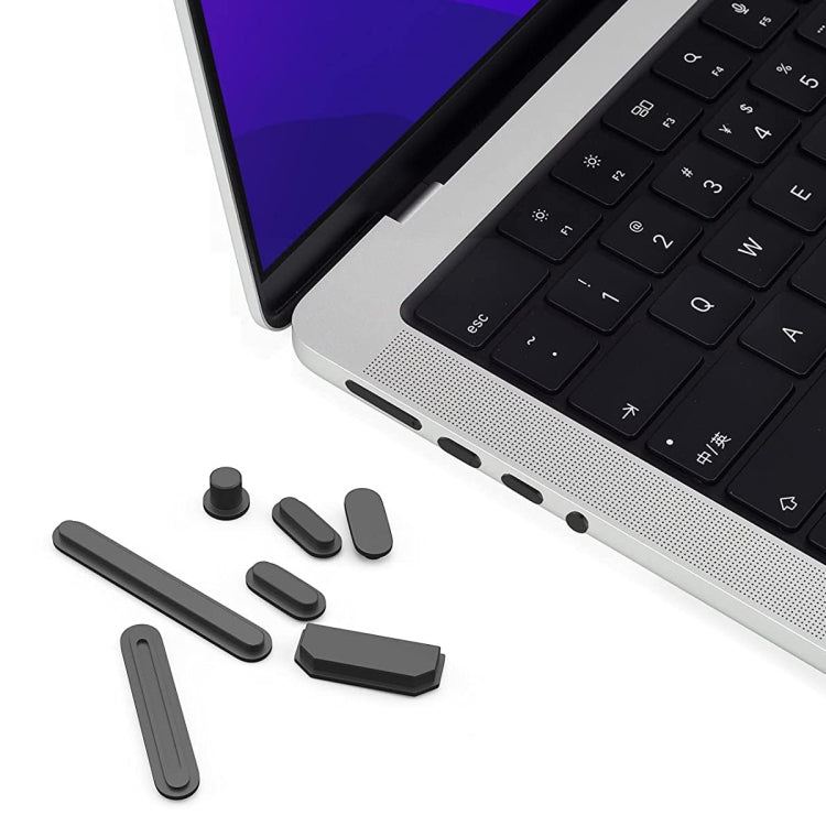 ENKAY Hat-Prince Tapones Antipolvo de Silicona para MacBook Pro 14.2 pulgadas A2442 / 16.2 pulgadas A2485 2021