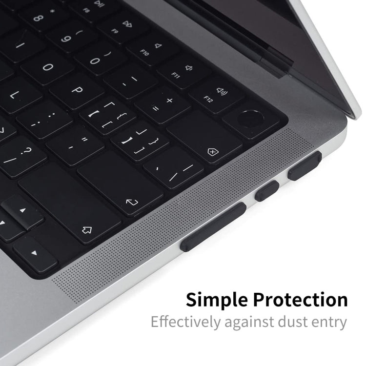 ENKAY Hat-Prince Tapones Antipolvo de Silicona para MacBook Pro 14.2 pulgadas A2442 / 16.2 pulgadas A2485 2021