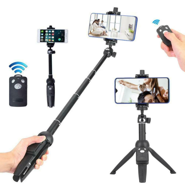 Yunteng YT-9928 Trípode de mano 3 en 1, palo selfie monopié, obturador remoto Bluetooth para todos los teléfonos inteligentes