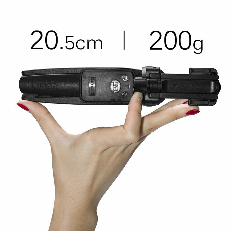 Yunteng YT-9928 Trípode de mano 3 en 1, palo selfie monopié, obturador remoto Bluetooth para todos los teléfonos inteligentes