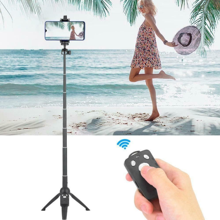 Yunteng YT-9928 Trípode de mano 3 en 1, palo selfie monopié, obturador remoto Bluetooth para todos los teléfonos inteligentes