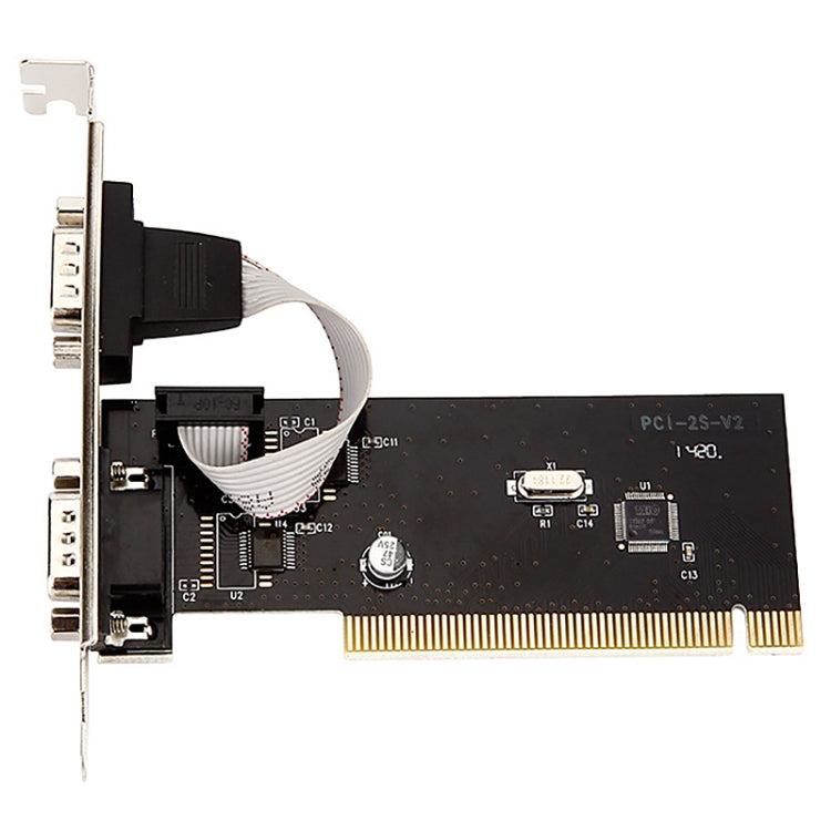 Puerto serie RS232 TX382B Adaptador de tarjeta elevadora Com de 2 puertos Pci a 9 pines con número de seguimiento