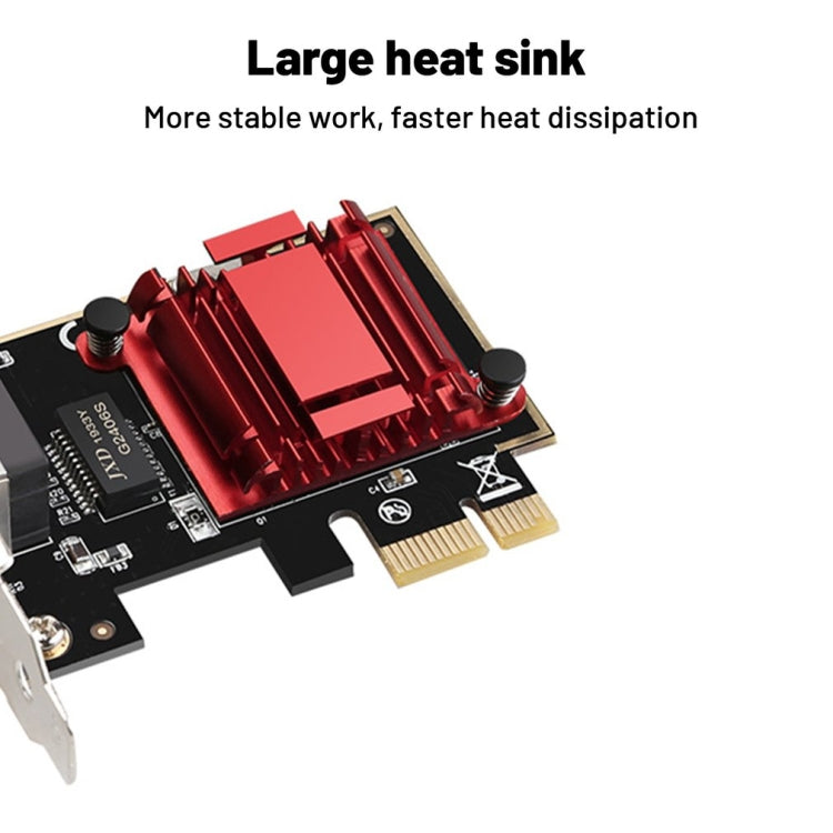 Tarjeta de red PCIe sin disco Gigabit, adaptador de red de conexión estable de alta velocidad