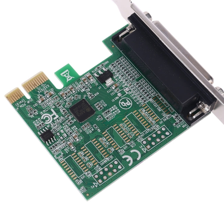 Puerto paralelo DB25 25pin PCIE Riser Card Printer LPT a PCI-E Express Cards AX99100 Adaptador convertidor