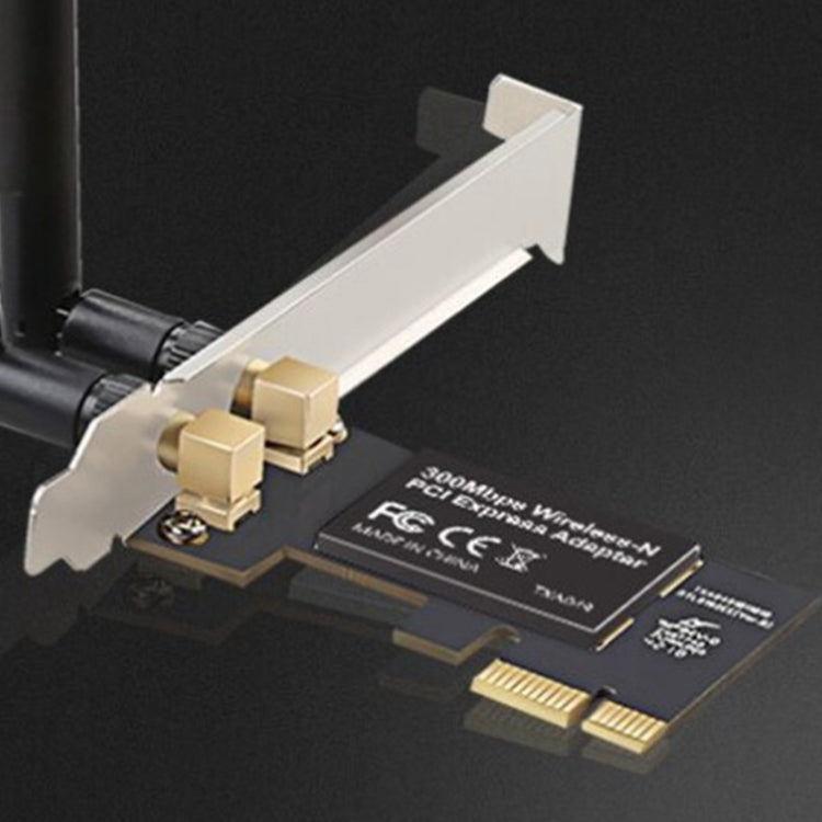 Tarjeta de red PCI-E inalámbrica con receptor Wifi de doble frecuencia de 300M