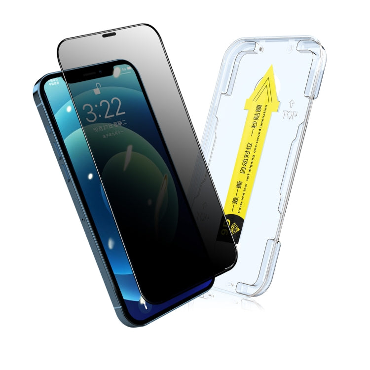 Película de vidrio templado antimiradas ENKAY Quick Stick, For iPhone 12 mini, For iPhone 12 / 12 Pro, For iPhone 12 Pro Max