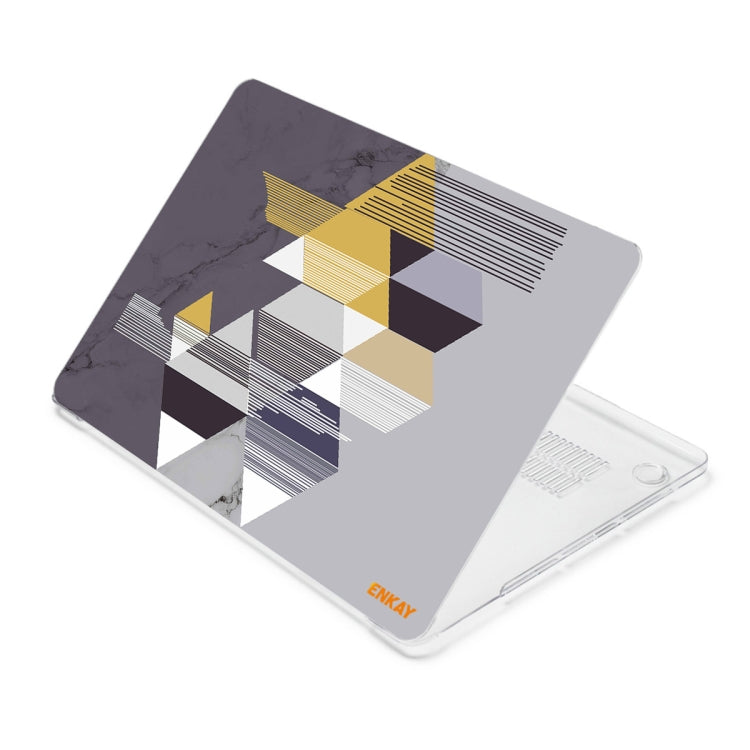 ENKAY Hat-Prince Geometry Pattern Laotop - Funda protectora de cristal para MacBook Pro de 16,2 pulgadas A2485 2021, For MacBook Pro 16.2 inch A2485 2021/A2880 2023