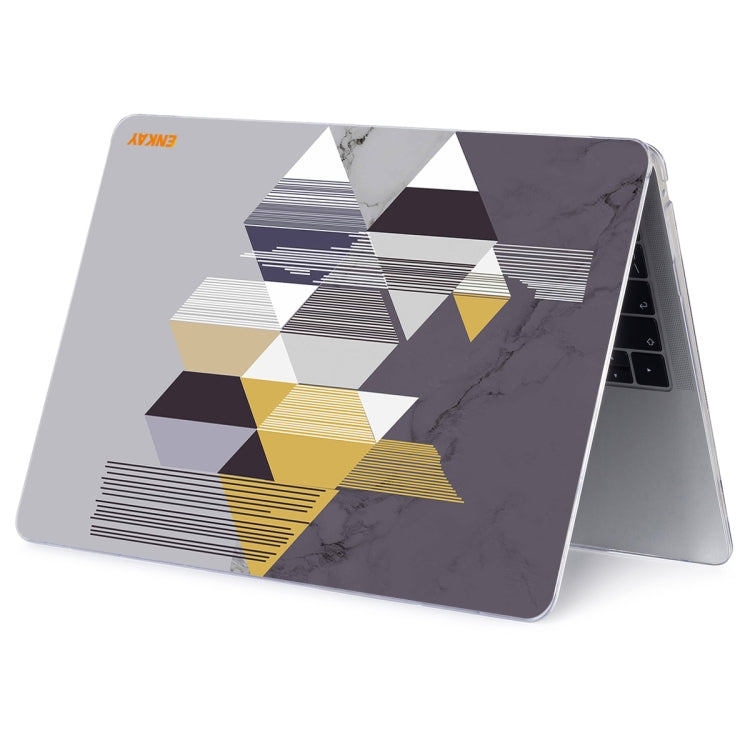 ENKAY Hat-Prince Geometry Pattern Laotop - Funda protectora de cristal para MacBook Pro de 14,2 pulgadas A2442 2021, For MacBook Pro 14.2 inch A2442 2021/A2779 2023/14 inch A3434 2025 (M5), For MacBook Pro 14.2 inch A2442 2021/A2779 2023