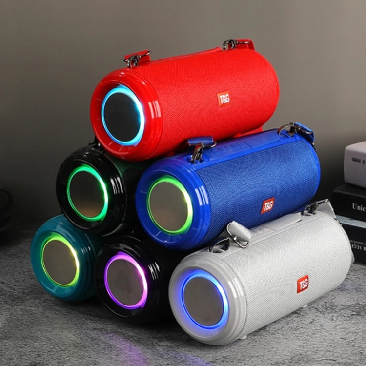 T&G TG537 RGB Light Altavoz Bluetooth impermeable portátil compatible con tarjeta FM / TF