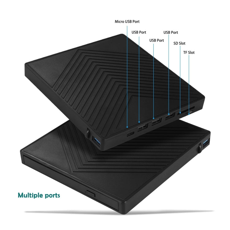 Grabador de CD y DVD 6 en 1 Unidad óptica externa USB 3.0