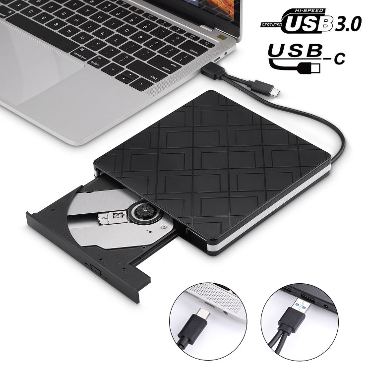 Unidad óptica externa con grabadora de DVD tipo C