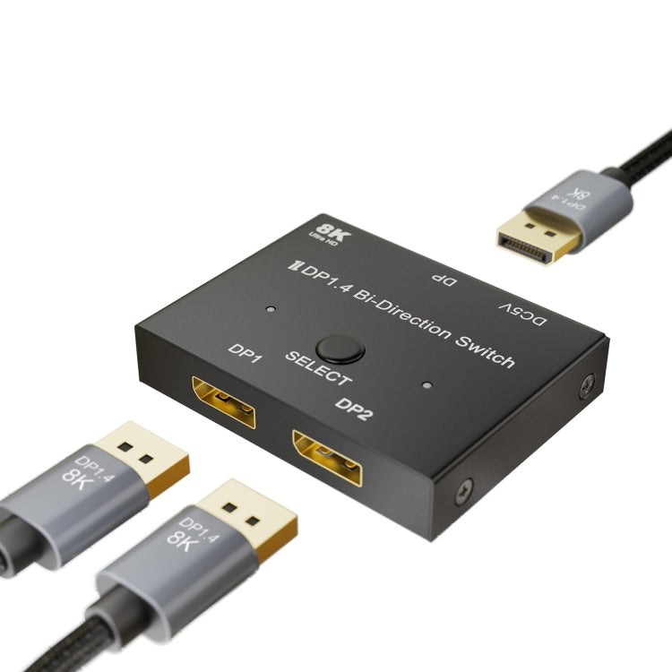 Conmutador bidireccional 8K DP 1.4, 8K Switcher(Black)