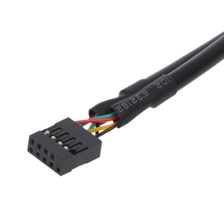 Conector de ruptura de cable de extensión de 1 a 4 pines para computadora de escritorio USB 2.0 de 9 pines