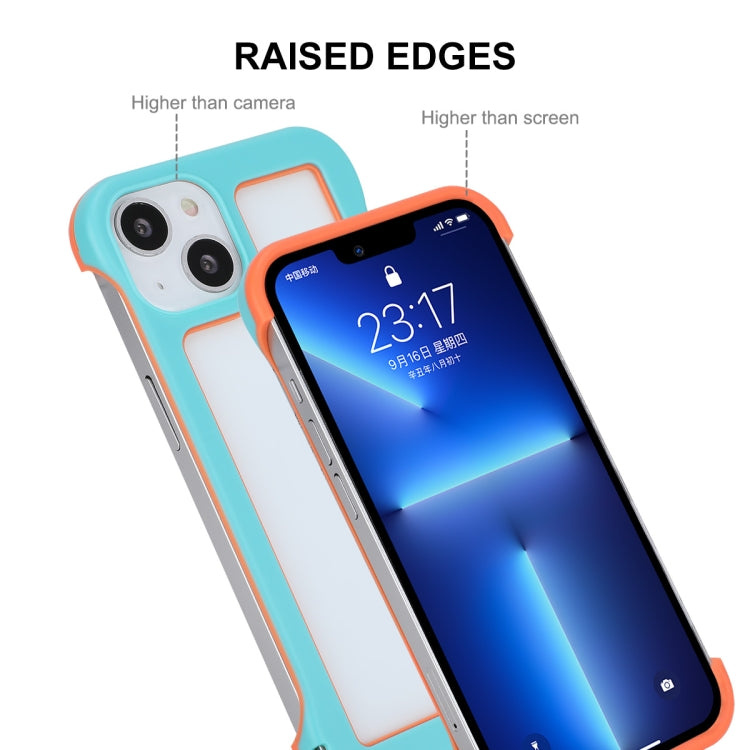 ENKAY Estuche de PC sin marco hueco a prueba de golpes para iPhone 13, For iPhone 13