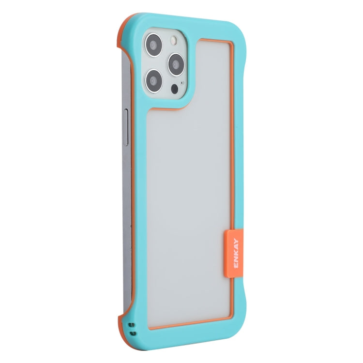 ENKAY Estuche de PC sin marco hueco a prueba de golpes para iPhone 12 Pro Max, For iPhone 12 Pro Max
