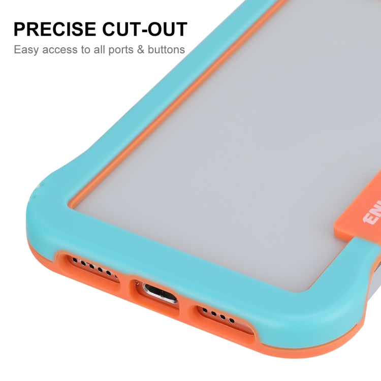 ENKAY Estuche de PC sin marco hueco a prueba de golpes para iPhone 12 Pro Max, For iPhone 12 Pro Max