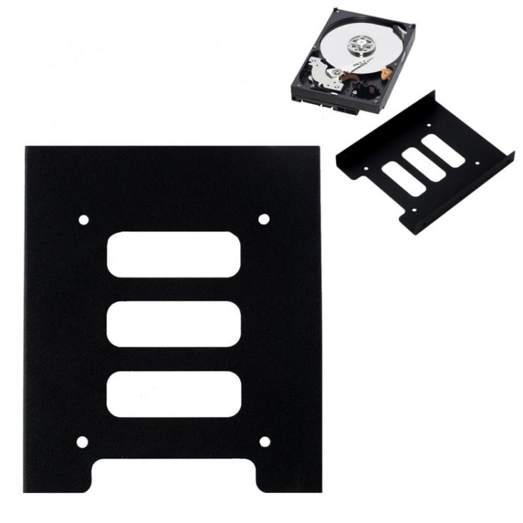 Adaptador de montaje metálico de 2,5 a 3,5 pulgadas Soporte para disco duro HDD SSD