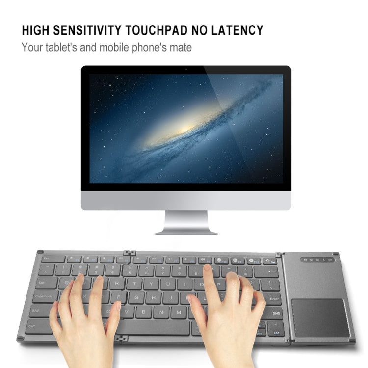 B066S Mini teclado Bluetooth inalámbrico ultrafino multifunción triple, B066S