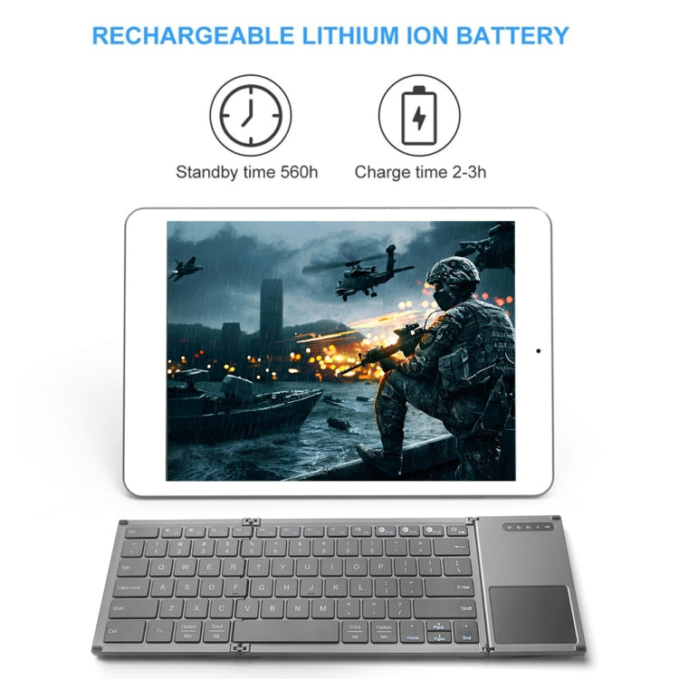B066S Mini teclado Bluetooth inalámbrico ultrafino multifunción triple, B066S