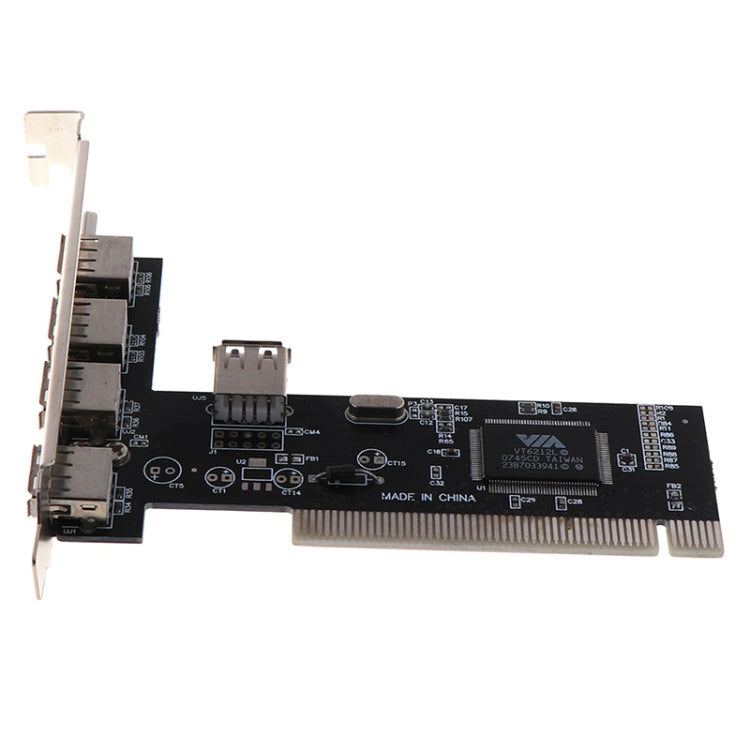 Adaptador de tarjeta controladora HUB PCI USB 2,0 de alta velocidad de 480Mbps