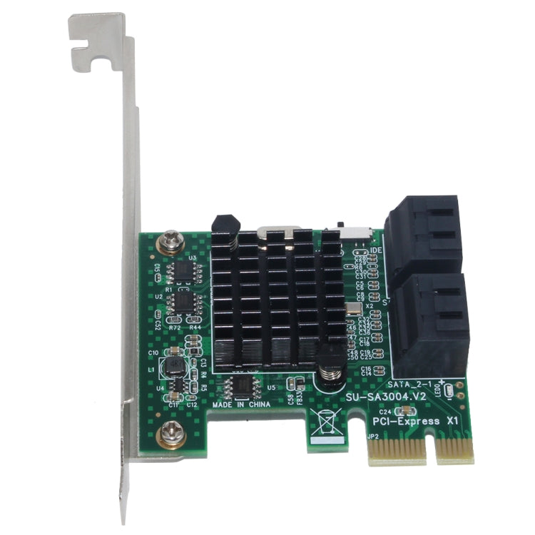 PCI Express 4 puertos PCI-E X1/X4/X8/X16 Convertidor PCIE a Adaptador de expansión SATA