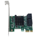 PCI Express 4 puertos PCI-E X1/X4/X8/X16 Convertidor PCIE a Adaptador de expansión SATA