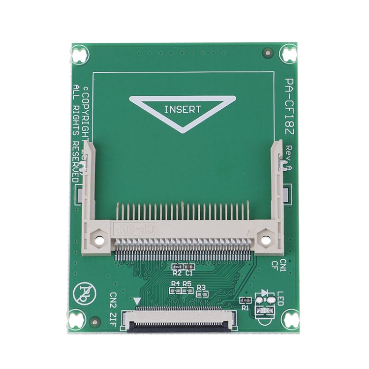 Tarjeta de memoria Compact Flash CF de 1,8 pulgadas y 50 pines a tarjeta adaptadora ZIF/CE SSD HDD