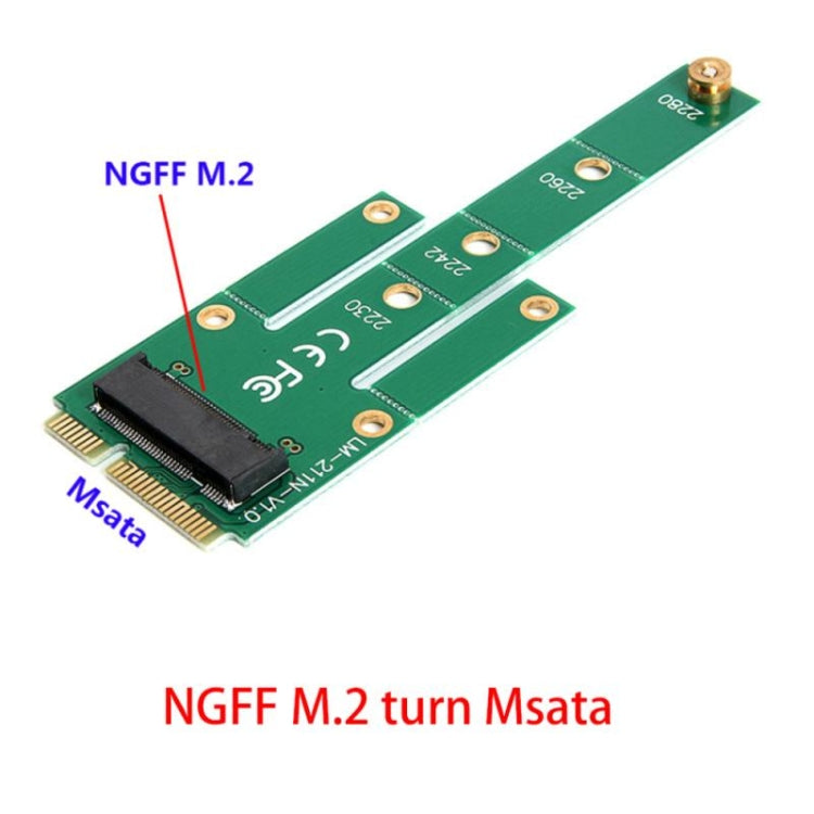 Convertidor de tarjeta M.2 NGFF a MSATA de 6,0 Gb/s