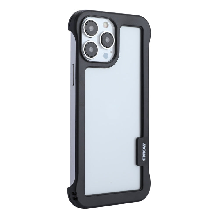 ENKAY Estuche de PC sin marco hueco a prueba de golpes para iPhone 13 Pro, For iPhone 13 Pro