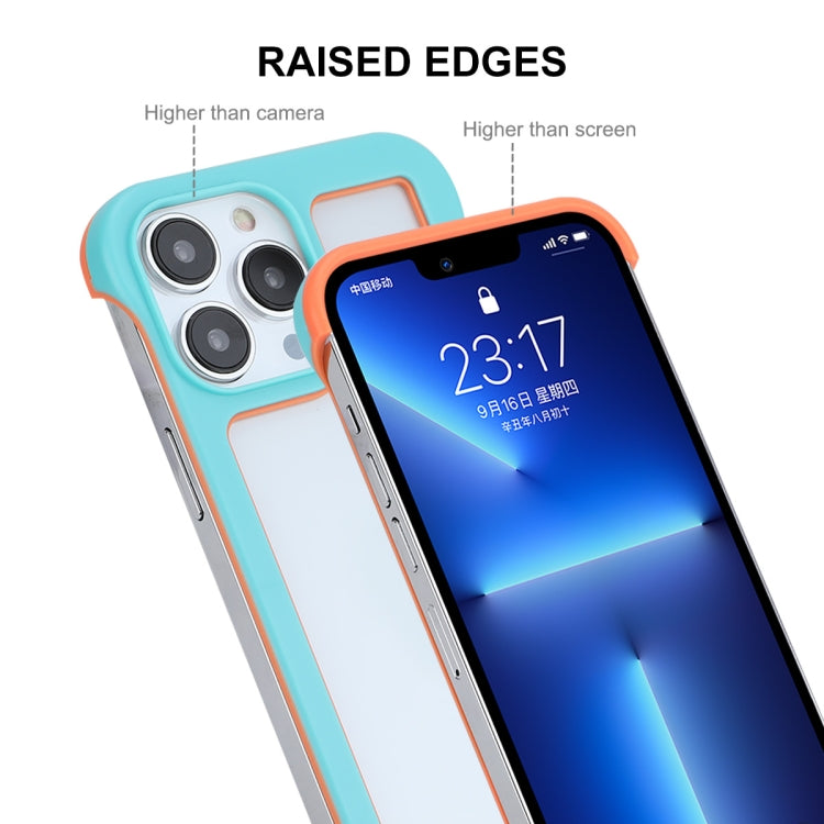ENKAY Estuche para PC sin marco hueco a prueba de golpes para iPhone 13 Pro Max, For iPhone 13 Pro Max