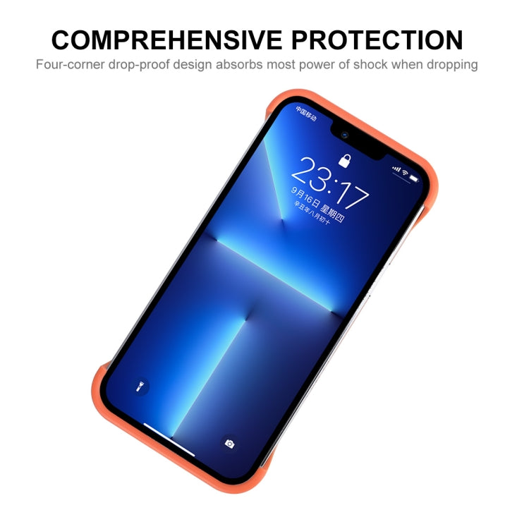 ENKAY Estuche para PC sin marco hueco a prueba de golpes para iPhone 13 Pro Max, For iPhone 13 Pro Max