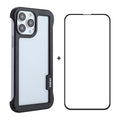 ENKAY Frameless Hollow PC Case + Glass Film para iPhone 13 Pro Max, For iPhone 13 Pro Max