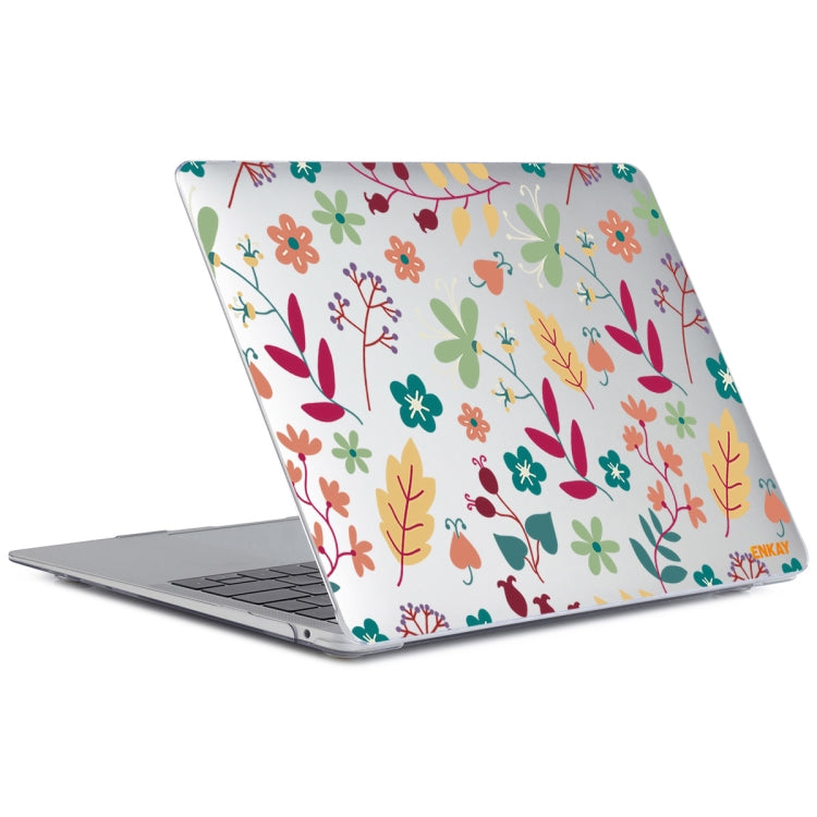 ENKAY Flower Series Patrón Laotop Funda protectora de cristal para MacBook Air 13.3 pulgadas A1932 / A2179 / A2337, For MacBook Air 13.3 inch A1932 / A2179 / A2337