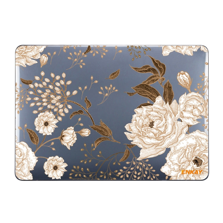 ENKAY Vintage Pattern Series Laotop Funda protectora de cristal para MacBook Air 13.3 pulgadas A1932 / A2179 / A2337, For MacBook Air 13.3 inch A1932 / A2179 / A2337