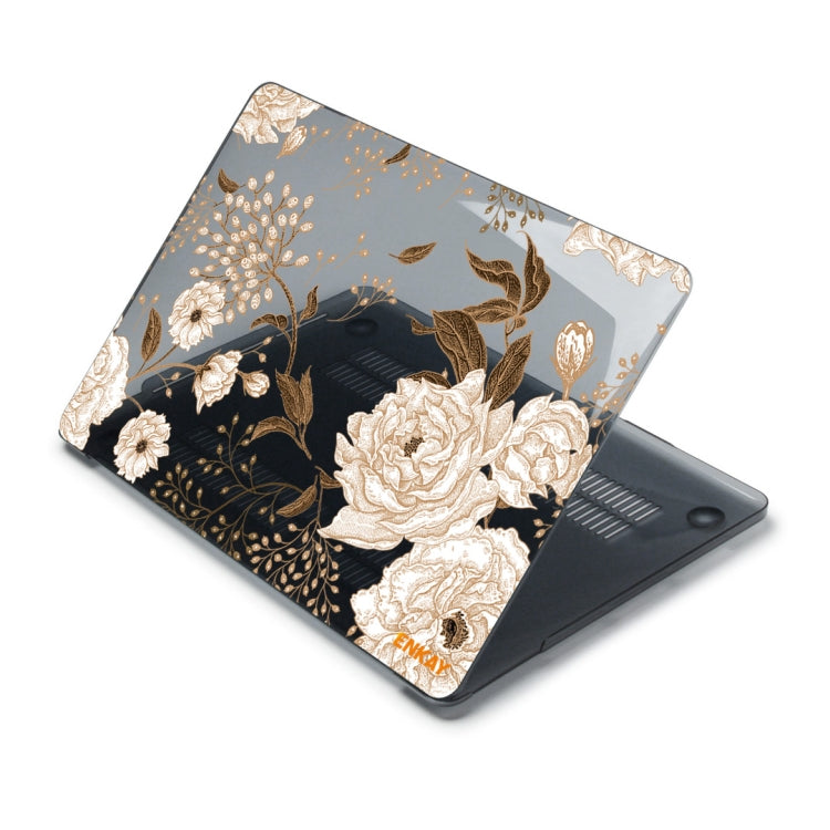 ENKAY Vintage Pattern Series Laotop Funda protectora de cristal para MacBook Air 13.3 pulgadas A1932 / A2179 / A2337, For MacBook Air 13.3 inch A1932 / A2179 / A2337