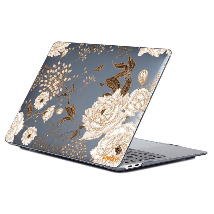 ENKAY Vintage Pattern Series Laotop Funda protectora de cristal para MacBook Air 13.3 pulgadas A1932 / A2179 / A2337, For MacBook Air 13.3 inch A1932 / A2179 / A2337