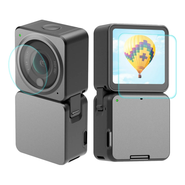 Para DJI Action 2 ENKAY 0.2mm 9H Película de pantalla de vidrio templado, Power Combo, Dual-Screen Combo