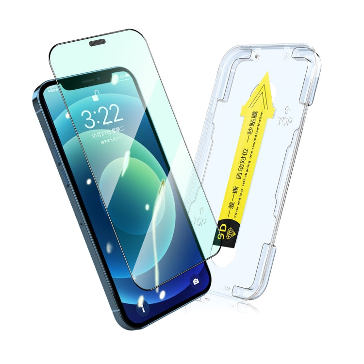 Película de vidrio templado para protección ocular ENKAY Quick Stick, For iPhone 12 mini, For iPhone 12 / 12 Pro, For iPhone 12 Pro Max